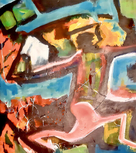 Il court , il court...! - 60x50 - 2022 van Sof - Sophie Voigt-Chadeyron, Schilderij te koop op Singulart