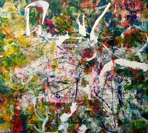 Explosion colorée tourbillonnante -160x180 -2021 di Sof - Sophie Voigt-Chadeyron, Pittura in vendita su Singulart