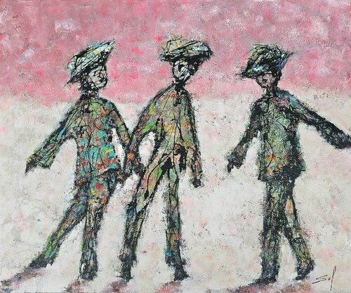 Encore celle la!?- 100x120 - 2025 von Sof - Sophie Voigt-Chadeyron, Malerei kaufen auf Singulart