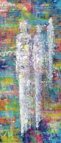 Ombres blanches - 120x280 - 2021 de Sof - Sophie Voigt-Chadeyron, Pintura a la venta en Singulart