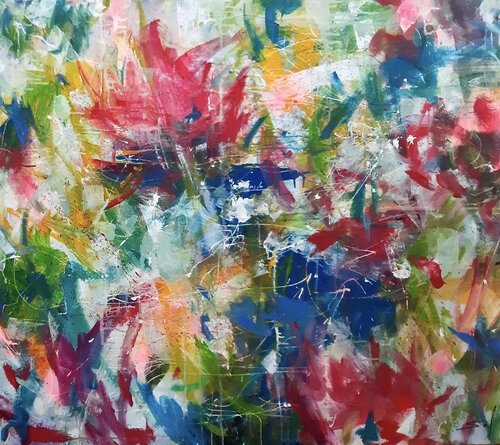 Explosion fleurie - 120x140 - 2023 Sof - Sophie Voigt-Chadeyron