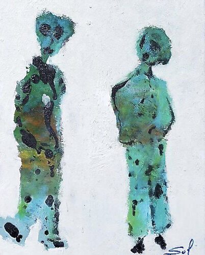 Elle me saoûle! van Sof - Sophie Voigt-Chadeyron, Schilderij te koop op Singulart