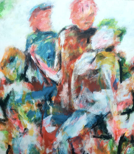 Rien à battre de ces couillons!- 200x180 - 2022 von Sof - Sophie Voigt-Chadeyron, Malerei kaufen auf Singulart