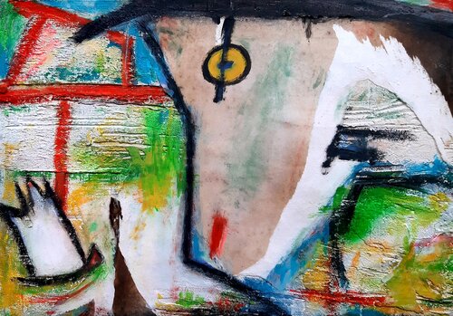 "Surtout une femme " - 50x70 -2023 di Sof - Sophie Voigt-Chadeyron, Pittura in vendita su Singulart