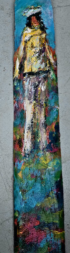 Colores - etwa - 11x59 - 2023 van Sof - Sophie Voigt-Chadeyron, Schilderij te koop op Singulart