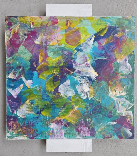 Pouquoi pas? - 2 - 37x39 Ohne Holz Tablett - 2023 von Sof - Sophie Voigt-Chadeyron, Malerei kaufen auf Singulart