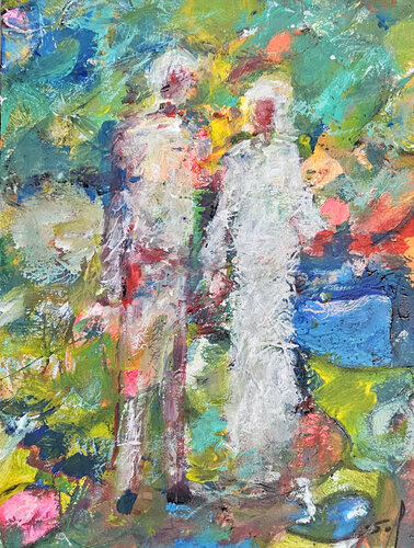 Bien-sûr Madame! - 30x40 - 2024 von Sof - Sophie Voigt-Chadeyron, Malerei kaufen auf Singulart