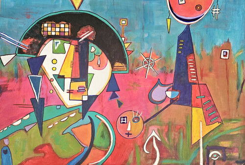 Dommage... c'est pas un vrai Miro! 70x90 ? - 2024 von Sof - Sophie Voigt-Chadeyron, Malerei kaufen auf Singulart