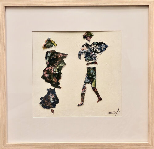 Monsieur et Madame- 40x40 - 2024 de Sof - Sophie Voigt-Chadeyron, Pintura a la venta en Singulart