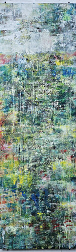 Nébuleuse - 164x68 - 2024 di Sof - Sophie Voigt-Chadeyron, Pittura in vendita su Singulart