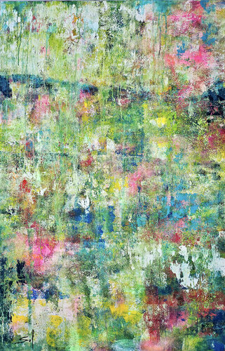 Pleurant paysage - 75x115 - 2025 di Sof - Sophie Voigt-Chadeyron, Pittura in vendita su Singulart