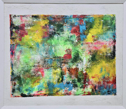 Explosion de couleurs - 130x140x3 - 2025 van Sof - Sophie Voigt-Chadeyron, Schilderij te koop op Singulart