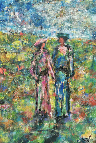 Tu crois vraiment? - 60x90 - 2025 von Sof - Sophie Voigt-Chadeyron, Malerei kaufen auf Singulart