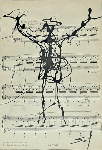 Animé, aussi légèrement que possible - mR 30x40 , 0R 20x29 - 2025 von Sof - Sophie Voigt-Chadeyron, Malerei kaufen auf Singulart