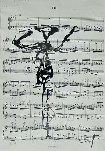 Non legato - mR 32x42 , oR 21x29 - 2025 von Sof - Sophie Voigt-Chadeyron, Malerei kaufen auf Singulart