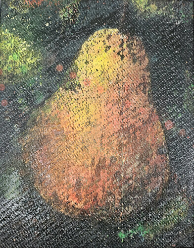 Jolie poire- mR 19x24/o.R 40x40x2,5 2025 van Sof - Sophie Voigt-Chadeyron, Schilderij te koop op Singulart