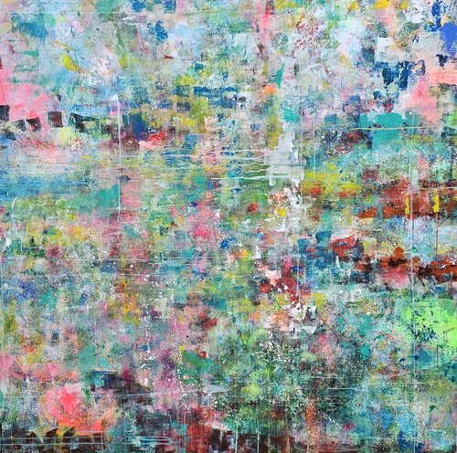 Pulsions sauvages colorées - 200x200 - 2025 von Sof - Sophie Voigt-Chadeyron, Malerei kaufen auf Singulart