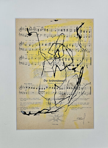 Die Seidenschnur - 2025 - o.R 20x30 mR 35x45 von Sof - Sophie Voigt-Chadeyron, Malerei kaufen auf Singulart