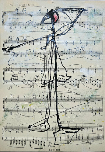 Peu à peu en sortant de la brume- o.R 20x30 m.R 32x42 - 2025. by Sof - Sophie Voigt-Chadeyron, 油畫 for Sale on Singulart