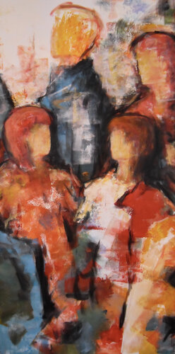 Une famille - 100x200 - 2011 par Sof - Sophie Voigt-Chadeyron, Peinture en vente sur Singulart