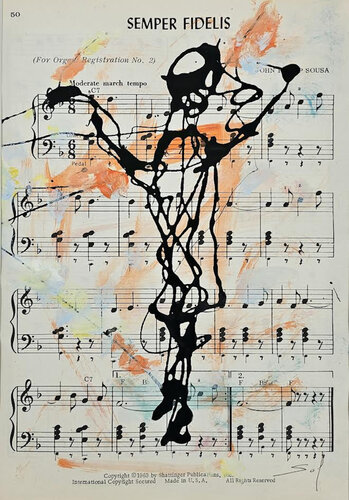 Semper fidelis - 20x28 - 2026 by Sof - Sophie Voigt-Chadeyron, Painting for Sale on Singulart