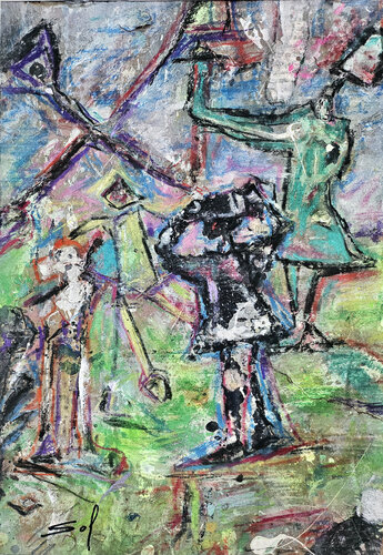 Rituel instable by Sof - Sophie Voigt-Chadeyron, Painting for Sale on Singulart