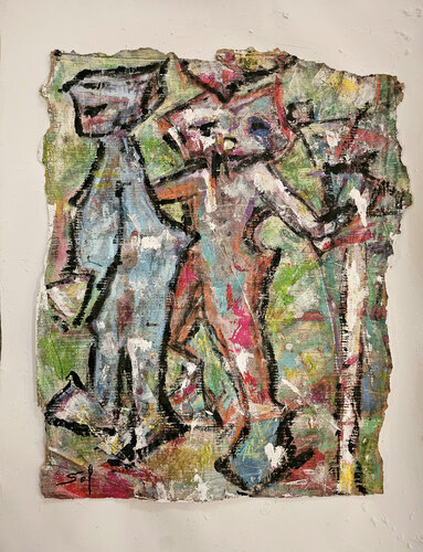 Rituel fragmenté de Sof - Sophie Voigt-Chadeyron, Pintura a la venta en Singulart