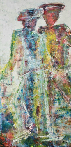 Tu veux danser la Samba? van Sof - Sophie Voigt-Chadeyron, Schilderij te koop op Singulart