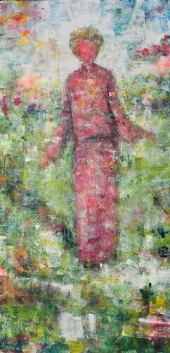 J'suis belle en rouge, non? par Sof - Sophie Voigt-Chadeyron, Peinture en vente sur Singulart