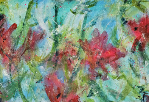 Couleurs du printemps by Sof - Sophie Voigt-Chadeyron, Painting for Sale on Singulart