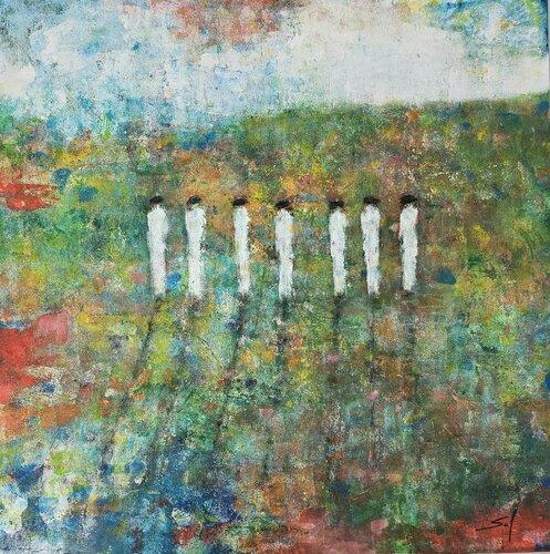 Gracieuses en campagne van Sof - Sophie Voigt-Chadeyron, Schilderij te koop op Singulart