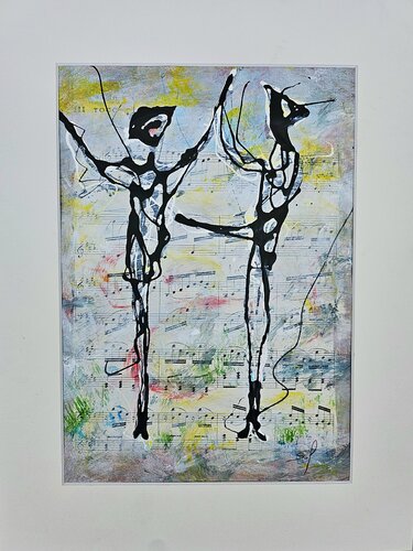 Corps en cadence de Sof - Sophie Voigt-Chadeyron, Pintura a la venta en Singulart