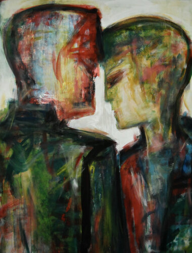 Frontales tendresses par Sof - Sophie Voigt-Chadeyron, Peinture en vente sur Singulart