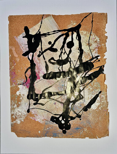 Fragile construction - 25 x 31 - 33 x 43 - 2026 by Sof - Sophie Voigt-Chadeyron, Painting for Sale on Singulart