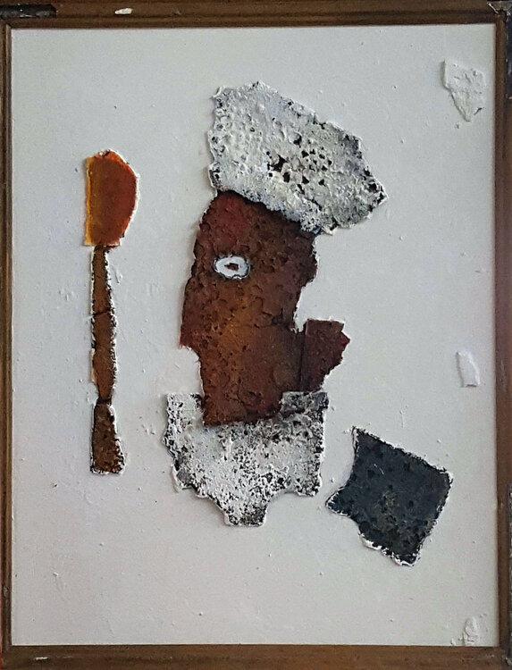 "Cuistot bitumé - einger. 80x60 - 2017 Sof - Sophie Voigt-Chadeyron