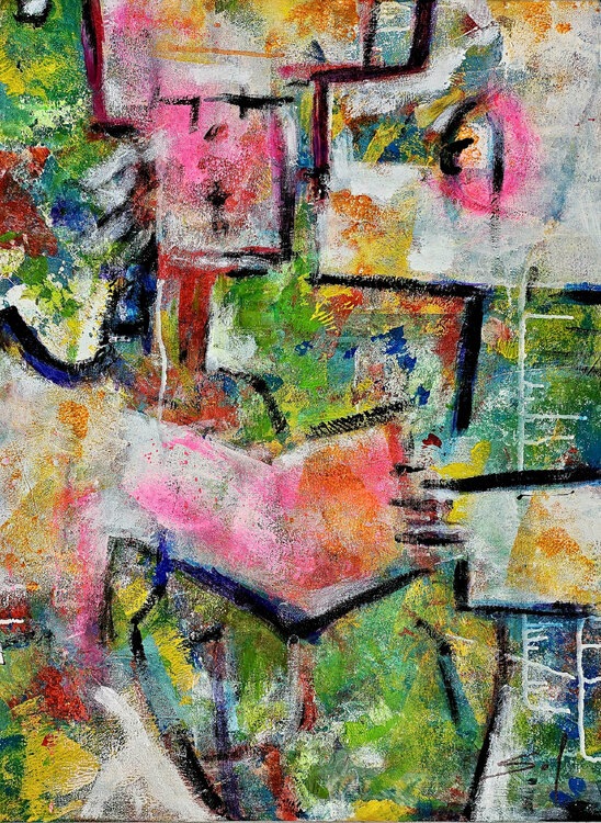 Donnes moi la patte - 60x80 - 2024 Sof - Sophie Voigt-Chadeyron