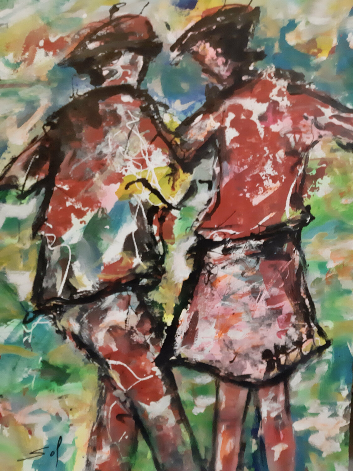 Pouquoi tu m'fuis? - 60x80 -2021 Sof - Sophie Voigt-Chadeyron Originalgemälde zu verkaufen