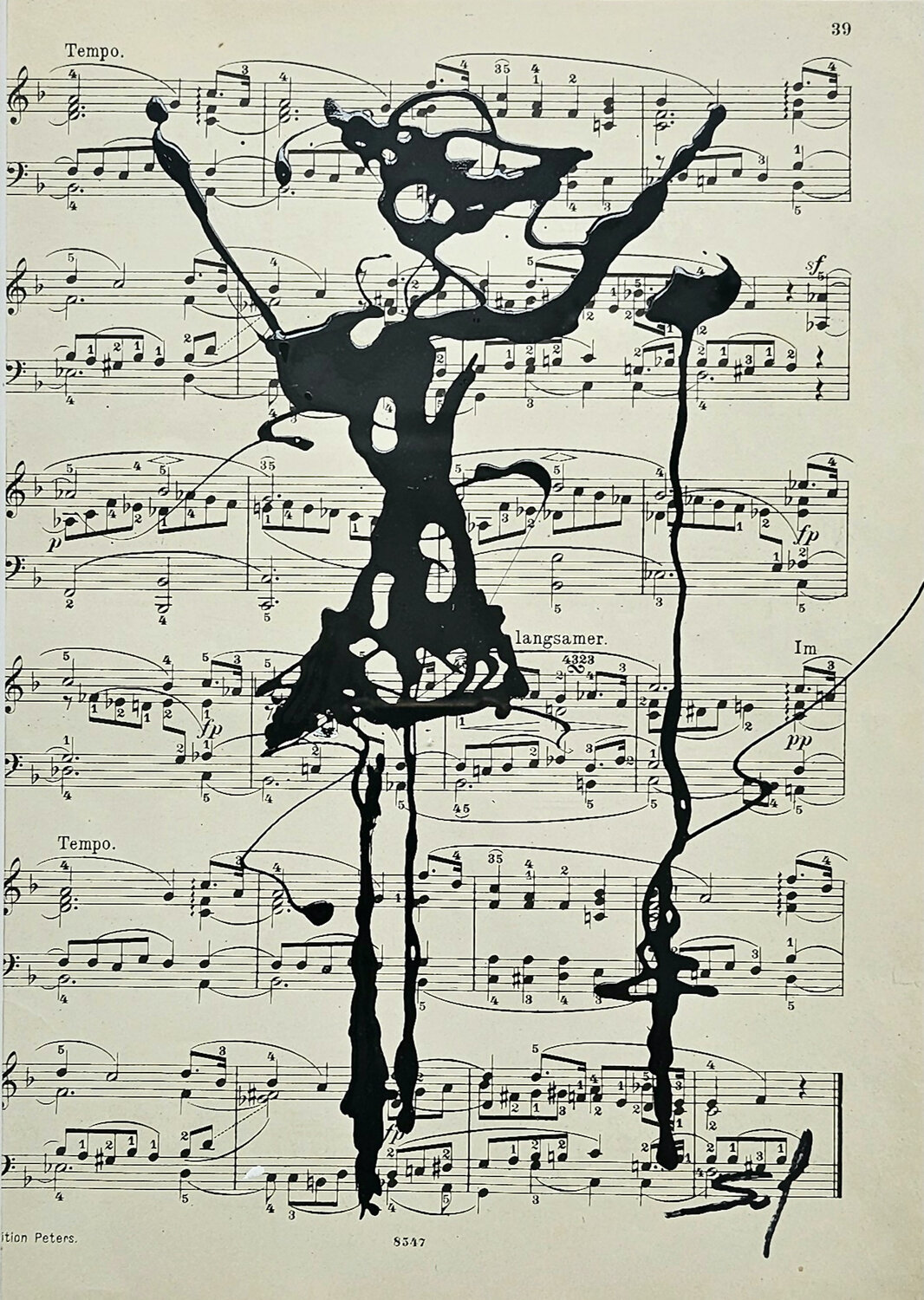 un peu de Tempo! - 22x30 o.R- 2025 Sof - Sophie Voigt-Chadeyron Originalgemälde zu verkaufen