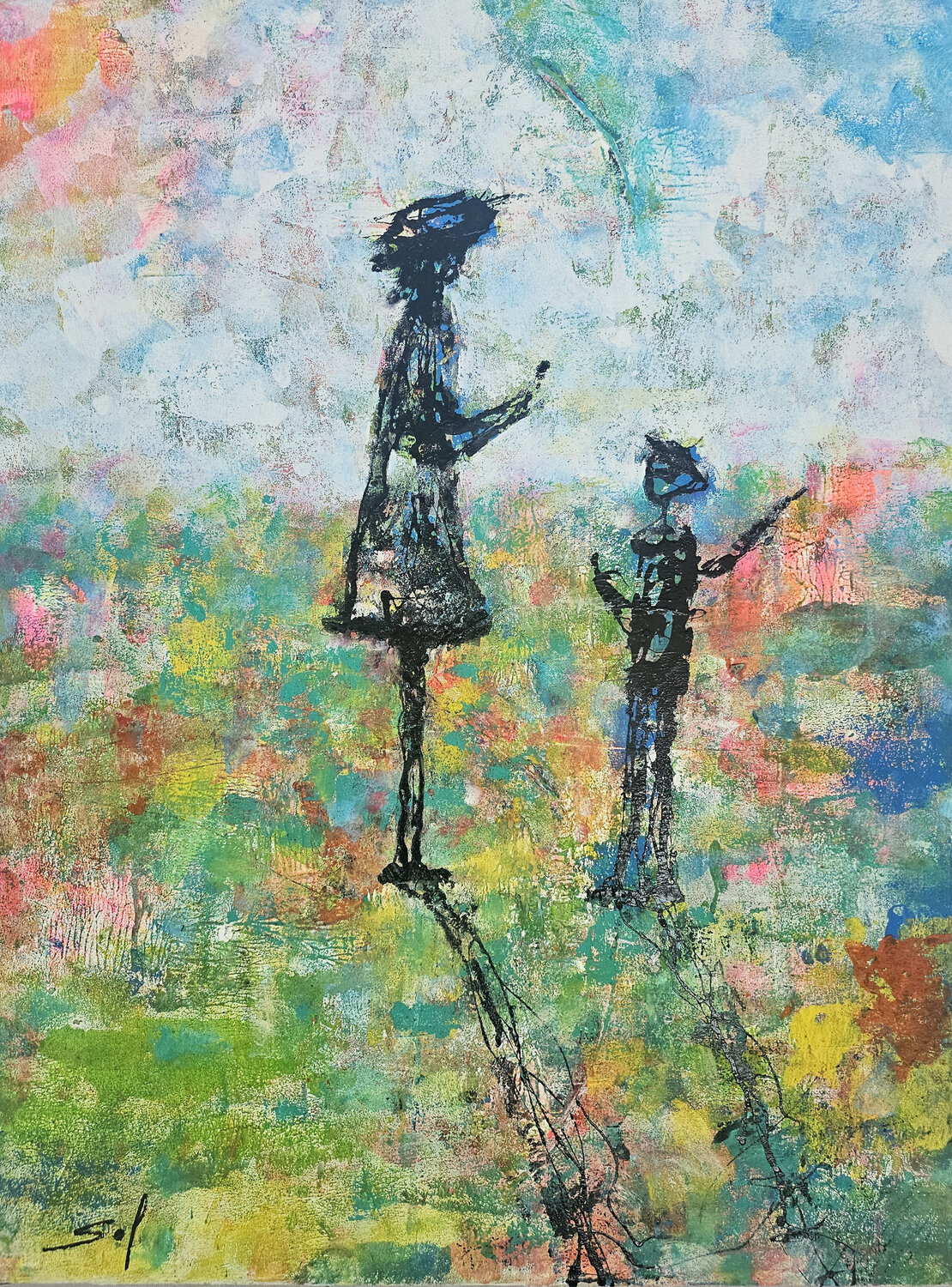 Je t'ai dit NON! - 60x80 - 2025 Sof - Sophie Voigt-Chadeyron Originalgemälde zu verkaufen