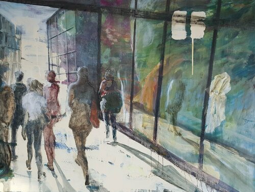 Cityscape I de Jacqueline Engels, Pintura a la venta en Singulart