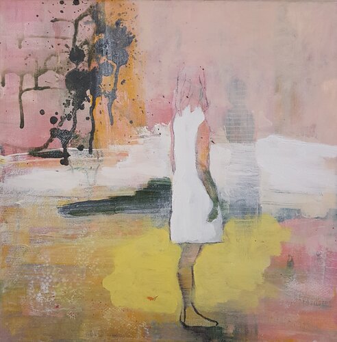 Girl in white III Jacqueline Engels