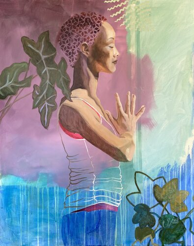 Namasté  II di Jacqueline Engels, Pittura in vendita su Singulart