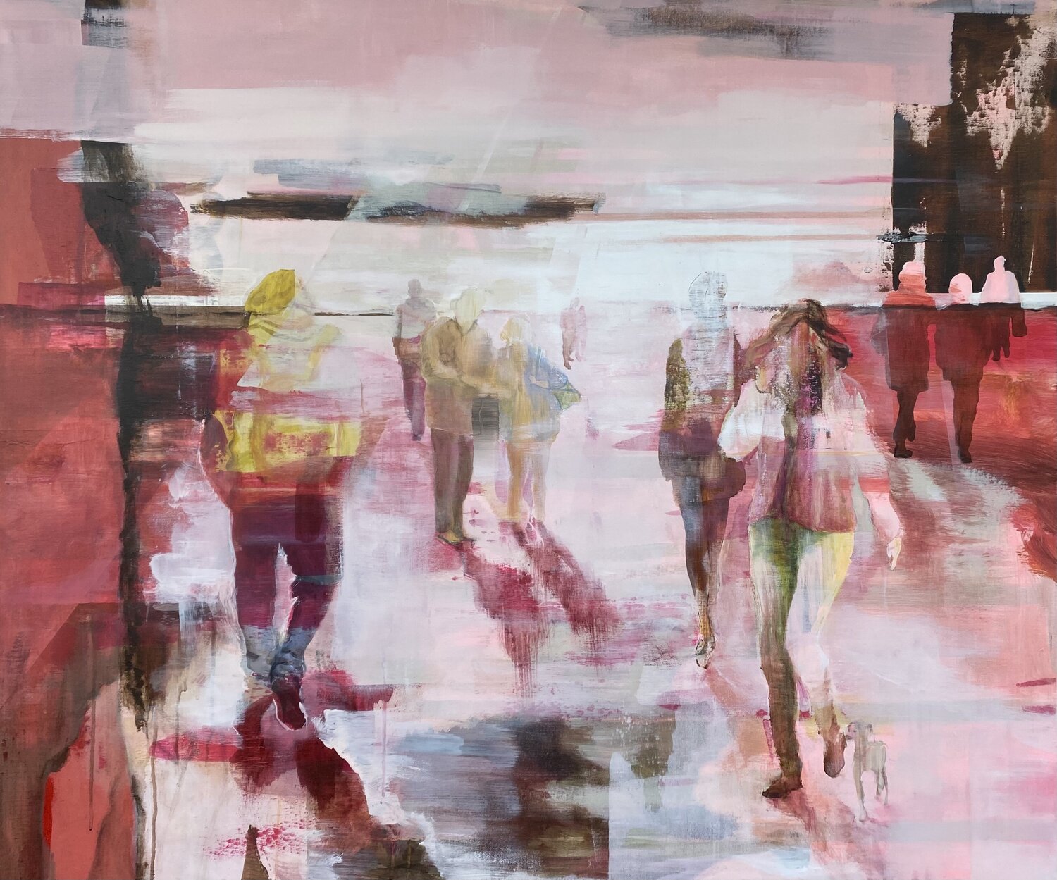 Passers-by Pink Jacqueline Engels