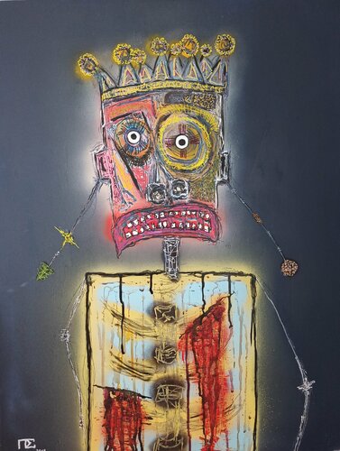 The martyr king. de Pierre Soufflet, Pintura a la venta en Singulart