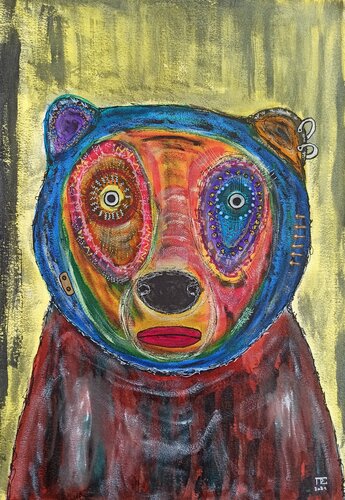 Bear. de Pierre Soufflet, Obra en papel a la venta en Singulart