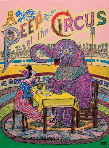 Circus#2 van Pierre Soufflet, Schilderij te koop op Singulart
