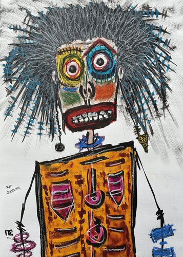 Bad Hairdresser. de Pierre Soufflet, Obra en papel a la venta en Singulart