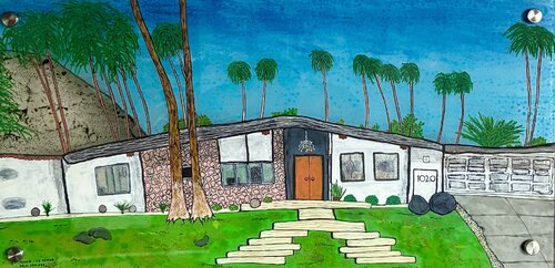 1020W Via Vadero, Palm Springs de Pierre Soufflet, Pintura a la venta en Singulart