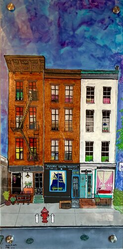 Horatio Street. NYC. de Pierre Soufflet, Pintura a la venta en Singulart
