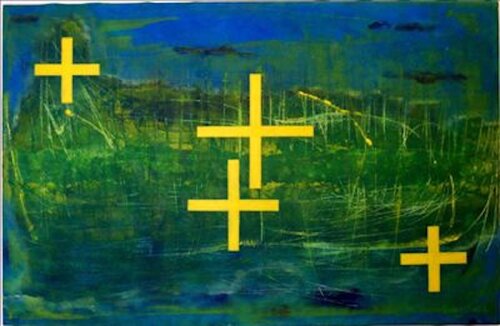 cible dans le marecage von Arnold Livingstone, Malerei kaufen auf Singulart